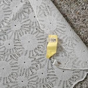 White Floral Lace Fabric